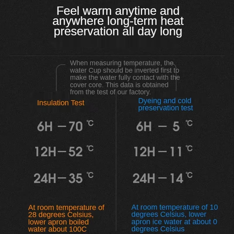 New 500ML Smart Thermos Cup Water Bottle LED Digital Temperature Display Stainless Steel